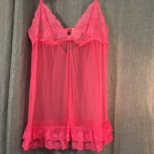Victoria’s Secret lace pink babydoll